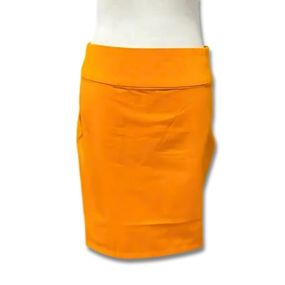 Fanpants Skirt Straight Silhouette Front Pockets Breathable Cotton Orange 0 NWT